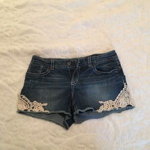 Blue jean shorts from Maurices